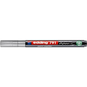 Lakový popisovač "791 PCR", stříbrná, 1-2 mm, EDDING 4-791PCR054