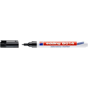 Laboratorní popisovač "8014", černá, 1 mm, kulatý hrot, EDDING
