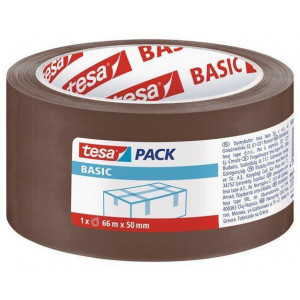 Balící páska "Basic 58571", hnědá, 50 mm x 66 m, TESA