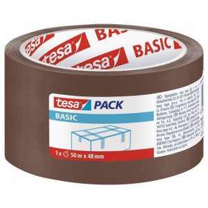 Balicí páska "Basic 58573", hnědá, 48 mm x 50 m, TESA