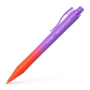 Kuličkové pero "Daily Ball Flow", modrá, 1 mm, XB, tělo Punchy melon, FABER-CASTELL 140682
