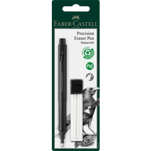 Pryž v tužce s náhradní náplní, černá, 2,5 mm, FABER-CASTELL 185610