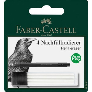 Náhradní náplň do pryže v tužce, 2,5 mm, 4 ks/balení, FABER-CASTELL 185697