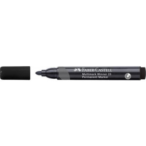 Permanentní popisovač "Multimark Winner 23", černá, 2,8 mm, kuželový hrot, FABER-CASTELL 453397