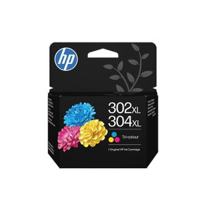 B7RT8AE Inkoustová cartridge HP 302XL/304XL, do tiskárny Deskjet 2620, barevná, 300 stran, HP