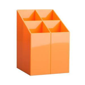 Stojánek na psací potřeby, oranžová, ICO 9570009004