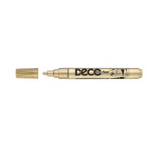 Lakový popisovač "Decomaker", zlatá, 2-4mm, ICO