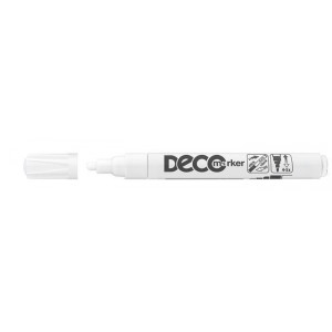 Lakový popisovač "Decomaker", bílá, 2-4mm, ICO