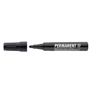 Permanentní popisovač "Permanent 11", černá, 1-3mm, kuželový hrot, ICO