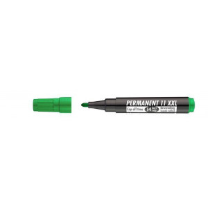 Permanentní popisovač "Permanent 11 XXL", zelená, 1-3mm, kuželový hrot, ICO
