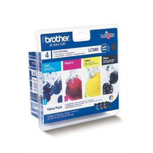 Inkjet cart.multipack pro "DCP 145C" tiskárnu, BROTHER B+C+M+Y, 1x 300, 3x 260 stran