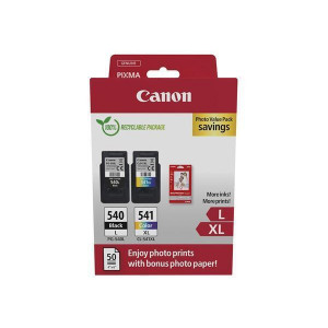CL-541XL/PG-540L Inkjet cartridge multipack + GP-501 photo paper, CANON, b+c, 400 p. + 300 p. + 50 s