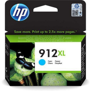 3YL81AE Inkoustová cartridge HP 912XL, do tiskárny OfficeJet 8023 All-in-One, azurová, 825 stránek,