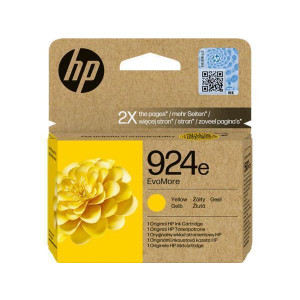4K0U9NE Tintapatron Officejet Pro 8120e, 8130e nyomtatókhoz, HP 924 EvoMore, sárga, 800 oldal