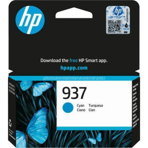 4S6W2NE Inkoustová cartridge HP 937, pro tiskárny Officejet Pro 9120e, 9130e, azurová, 800 stran, HP