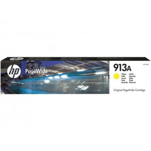 F6T79AE Inkoust pro PageWide 352, 377, PageWide Pro 452, 477 tiskárny, HP 913, žlutá, 3 tis. stran