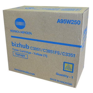 Konica Minolta originální toner A95W250, TNP-49Y, yellow, 12000str.