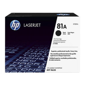 CF281A Toner pro LaserJet Enterprise M604n, MFP M630f tiskárny, HP 81, černá, 10,5tis.stránek