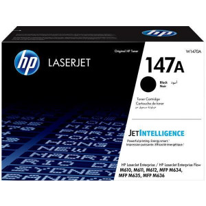 Tonerová kazeta pro tiskárny LaserJet Enterprise M611DN, M635H, HP 147A, černá, 1, HP W1470A