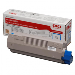 OKI originální toner 43872307, cyan, 2000str.