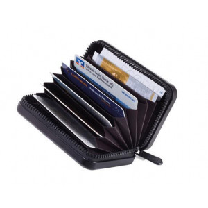 Pouzdro na kreditní karty, černá, s RFID ochranou, pro 20 karet, TROIKA CCC04/BK