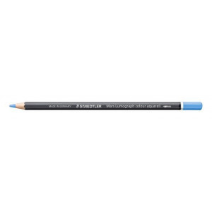 Akvarelová pastelka "Mars Lumograph 104", světle modrá, šestihranná, STAEDTLER 104-300