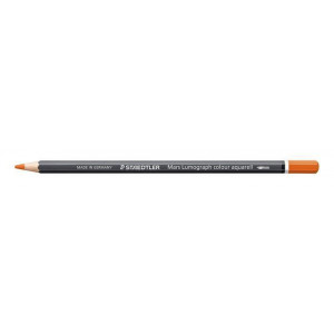 Akvarelová pastelka "Mars Lumograph 104", oranžová, šestihranná, STAEDTLER 104-4