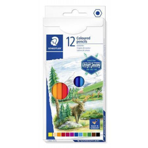 Pastelky "Design Journey", 12 různých barev, sada, šestihranné, STAEDTLER
