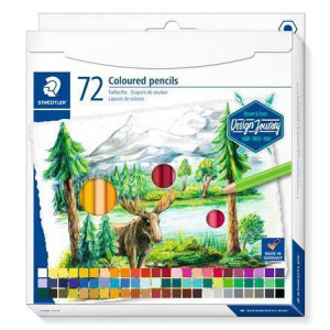 Pastelky "Design Journey", 72 různých barev, sada, šestihranné, STAEDTLER