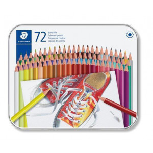 Pastelky, 72 různých barev, sada, šestihranné, STAEDTLER