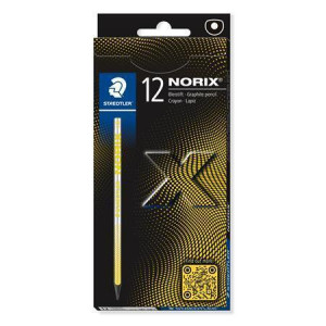 Grafitová tužka "Norix 181", žlutá, 12 ks, HB, sada, STAEDTLER 181 HB-1