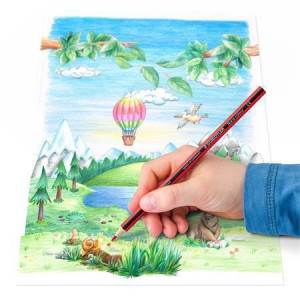 Barevné pastelky "Noris Colour 185", 24 různých barev, šestihranné, STAEDTLER 185 CD24 02