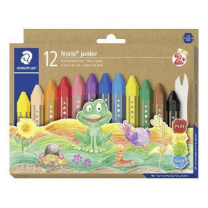 Voskovky "Noris Junior", 12 barev, jumbo, STAEDTLER 224 C12