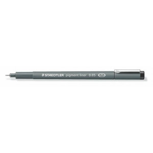 Liner "Pigment Liner", černá, 0,05 mm, STAEDTLER