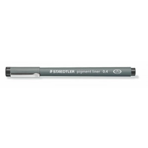 Liner "Pigment Liner", černá, 0,4 mm, STAEDTLER