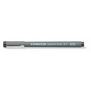 Liner "Pigment Liner", černá, 0,7 mm, STAEDTLER