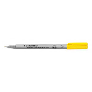 Ne-permanentní popisovač "Lumocolor 311 S", žlutá, OHP, 0,4 mm, STAEDTLER 311-1