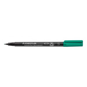 Permanentní popisovač "Lumocolor 313 S", zelená, OHP, 0,4 mm, STAEDTLER