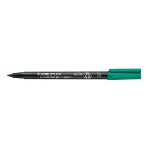 Permanentní popisovač "Lumocolor 317 M", zelená, 1 mm, OHP, STAEDTLER
