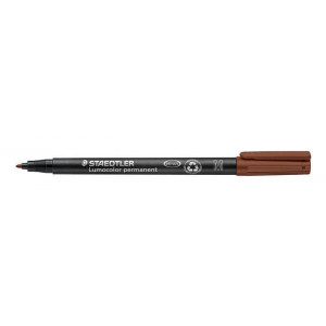 Permanentní popisovač "Lumocolor 317 M", hnědá, 1 mm, OHP, STAEDTLER