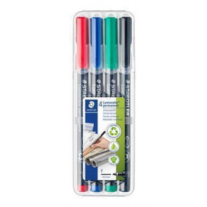 Permanentní popisovač "Lumocolor 318 F", 4 barvy, 0,6mm, OHP, STAEDTLER