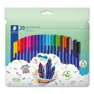 Fixy "Triplus 323", 20 barev, sada, 1 mm, STAEDTLER 323 C20