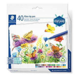 Fixy "Triplus 323", 40 barev, sada, 1 mm, STAEDTLER 323 C40-C