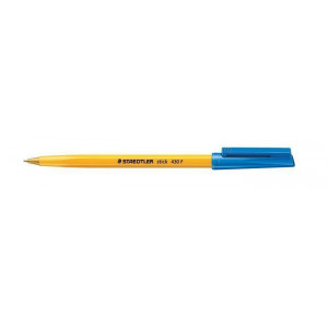 Kuličkové pero "Stick 430 F", modrá, 0,3 mm, s uzávěrem, STAEDTLER