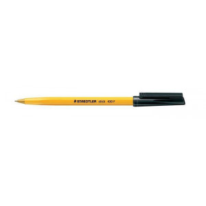Kuličkové pero "Stick 430 F", černá, 0,3 mm, s uzávěrem, STAEDTLER