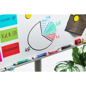 Popisovač na bílou tabuli a flipchart "MARKdry", černá, STABILO 648/46