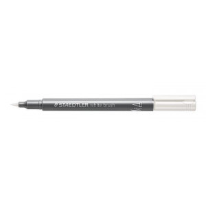 Štětcový fix "Design Journey Metallic Brush", bílá, 1-6 mm, STAEDTLER 8321-0