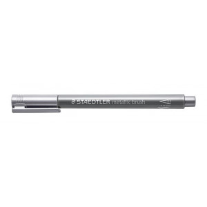 Štětcový fix "Design Journey Metallic Brush", stříbrná, 1-6 mm, STAEDTLER 8321-81