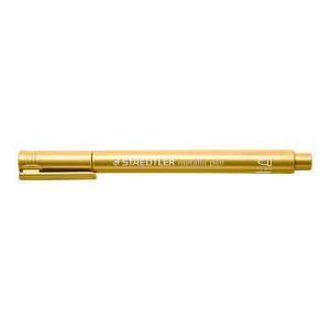 Metalický popisovač, 1-2mm, kuželový hrot, zlatá, STAEDTLER