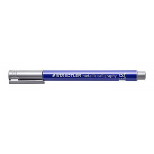 Kaligrafický popisovač "Design Journey Metallic Calligraphy", stříbrná, STAEDTLER 8325-81   02